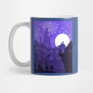 Samurai in the night. Mug